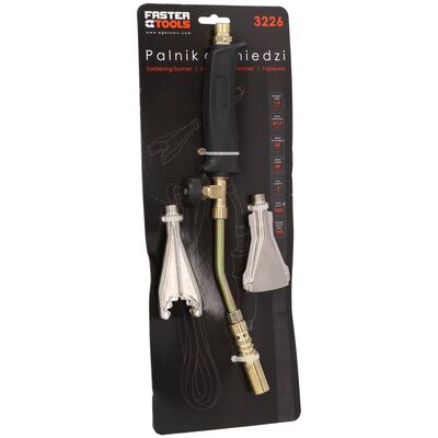 Palnik do miedzi 2 kW 3 dysze z wężem 1,5 m FASTER TOOLS