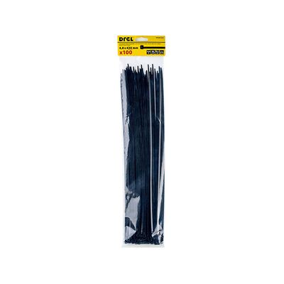 Opaska zaciskowa 4.8 x 430 mm czarna nylon 100 szt. Drel