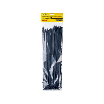 Opaska zaciskowa 7.2 x 500 mm czarna nylon 100 szt. Drel