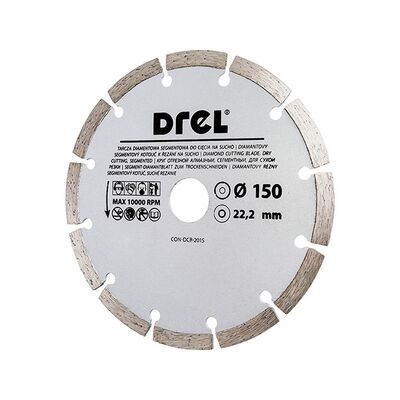 Tarcza diamentowa do cięcia na sucho segmentowa 150 mm Drel