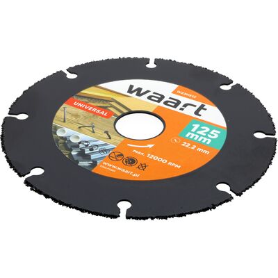 Tarcza z węglika spiekanego do cięcia drewna z gwoździami 125 x 1,0 x 22,23 mm Jufisto