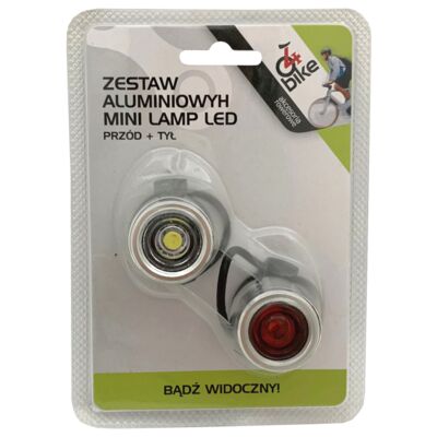 Zestaw lampek rowerowych aluminiowych MINI LAMP LED 4bike