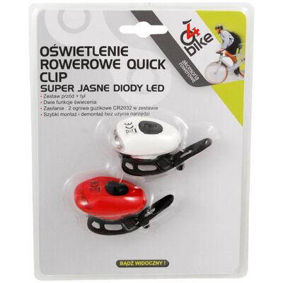 Zestaw lampek rowerowych QUICK CLIP 4bike