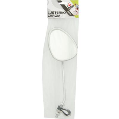 Lusterko rowerowe chrom owal 4bike