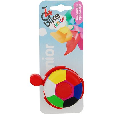 Dzwonek rowerowy dziecięcy metalowy PIŁKA 4bike junior