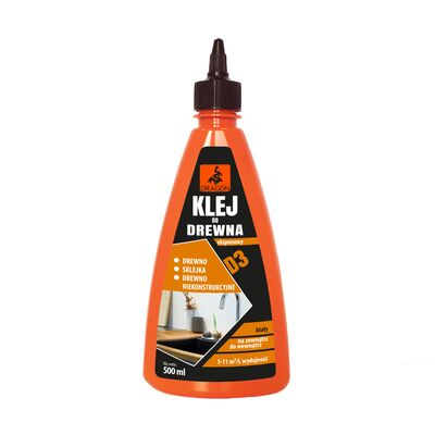 Klej do drewna D3 0,5 l DRAGON