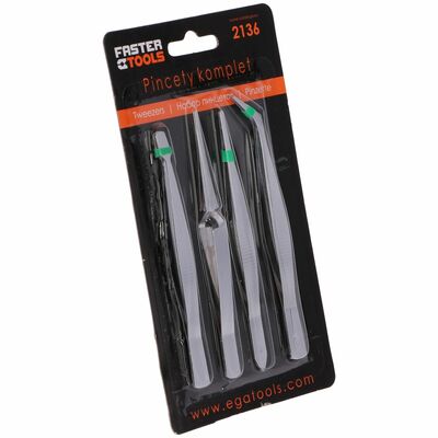 Pincety komplet 4 szt. FASTER TOOLS