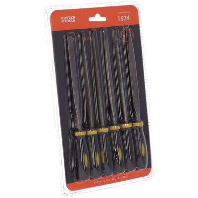 Pilniki iglaki 100 mm - zestaw 6 szt. FASTER TOOLS