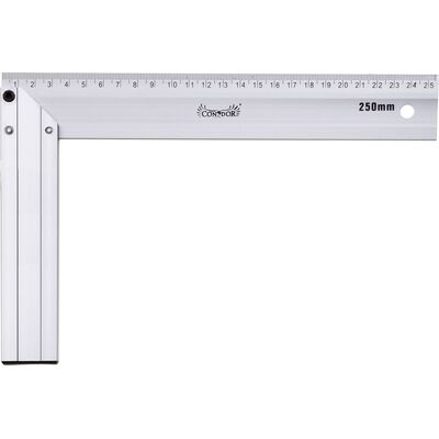 Kątownik aluminiowy 250 x 165 mm Drel