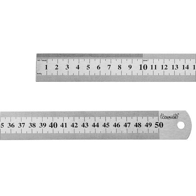 Przymiar liniowy stal nierdzewna 500 mm Drel