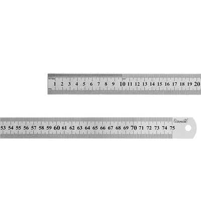 Przymiar liniowy stal nierdzewna 750 mm Drel
