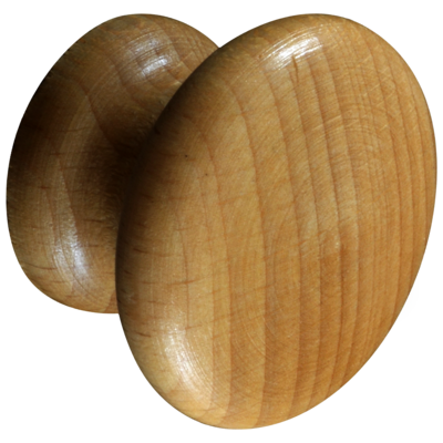 Gałka meblowaS87 buk Ø35 mm lakier naturalny