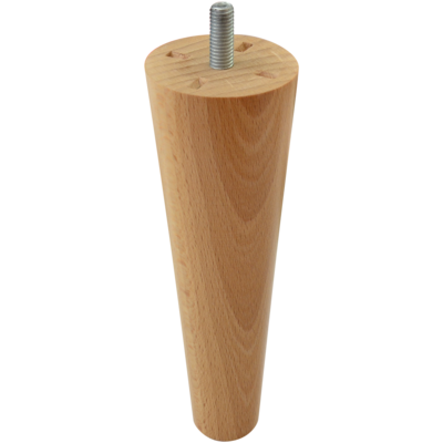 Noga meblowa drewniana 150/50-25 mm stożek buk