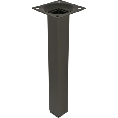 Noga meblowa kwadratowa 20 cm czarna