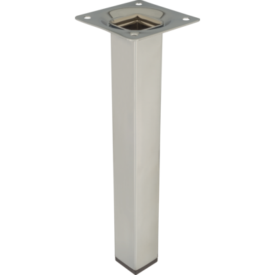 Noga meblowa kwadratowa 20 cm chrom