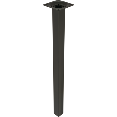 Noga meblowa kwadratowa 40 cm czarna