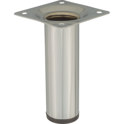 Noga meblowa okrągła 10 cm chrom