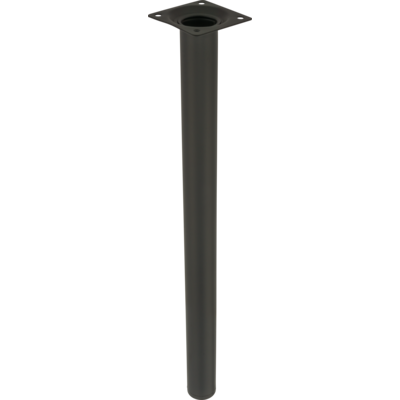 Noga meblowa okrągła 40 cm czarna