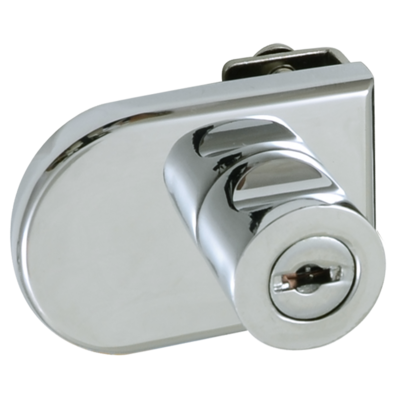 Zamek meblowy gablotowy 408 chrom