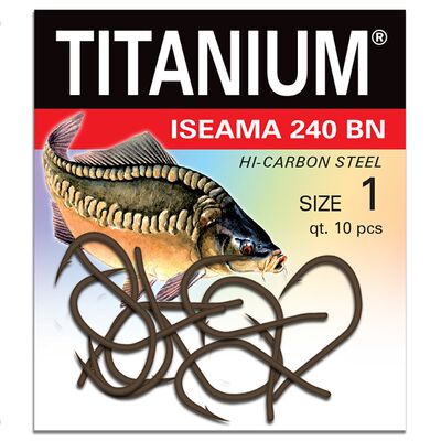 Haczyki TITANIUM ISEAMA 10 szt. rozmiar 1