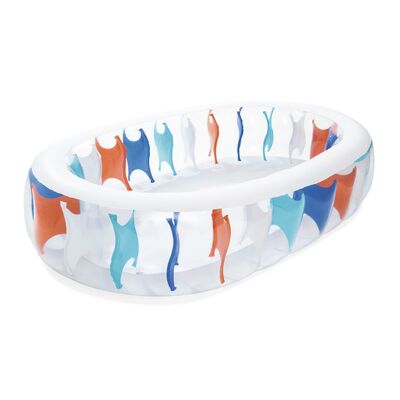 Basen dmuchany elipsa transparentny 229 cm Bestway