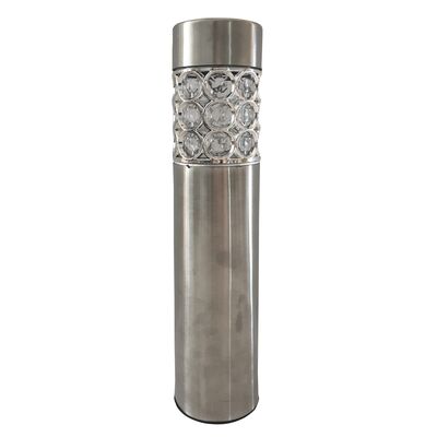 Lampa solarna SS-6102PDQ12 - zmieniająca kolor inox 37,5 cm