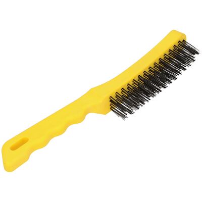 Szczotka ręczna plastikowa - stalowa 4 rzędy FASTER TOOLS