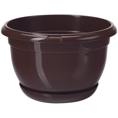 Doniczka MALTA 19 cm brąz
