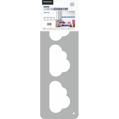 Szablon border nr 139 Clouds Primacol Decorative