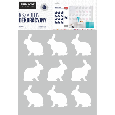 Szablon Mega nr 523 Rabbits Primacol Decorative