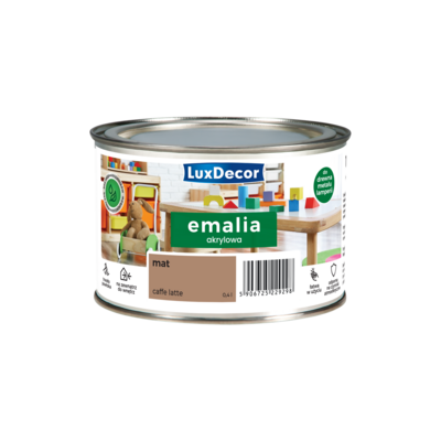 Emalia LuxDecor Caffe latte 0,4 l akrylowa MAT