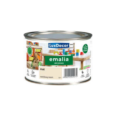 Emalia LuxDecor Waniliowy krem 0,4 l akrylowa MAT