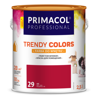 Farba Trendy Colors chilli (29) 2,5 l Primacol Professional