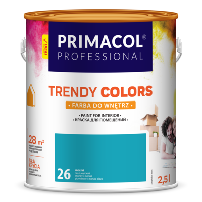 Farba Trendy Colors morski (26) 2,5 l Primacol Professional