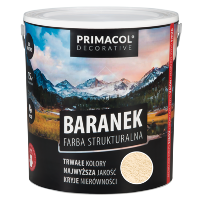 Farba strukturalna Baranek kremowy 5 l Primacol Decorative