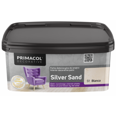 Farba dekoracyjna Silver Sand Blanca S1 1 l Primacol Decorative