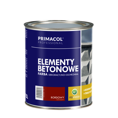 Farba do elementów betonowych bordowy 0,75 l Primacol Professional
