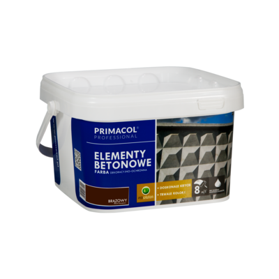 Farba do elementów betonowych brązowy 2,5 l Primacol Professional