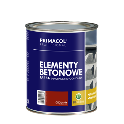 Farba do elementów betonowych ceglany 0,75 l Primacol Professional