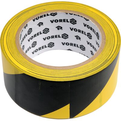 Taśma ostrz klejąca żółto-czarna 48 mm x 33 m