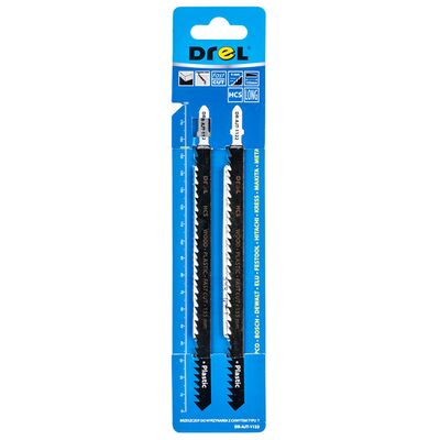 Brzeszczot do wyrzynarek z chwytem typu "T" drewno/plastik 155 mm zestaw 2 szt. Drel