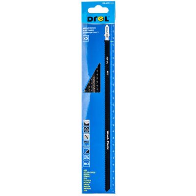 Brzeszczot do wyrzynarek z chwytem typu "T" drewno/plastik 225 mm zestaw 5 szt. Drel