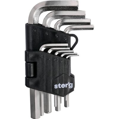 Klucz sześciokątny 1,5-10 mm komplet 9 szt. Drel