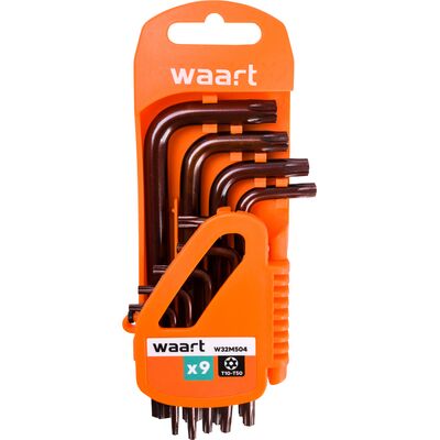 Klucz Torx z otworem T10-50 S2 komplet 9 szt. Jufisto