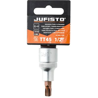 Nasadka Torx wewnętrzny z otworem TT45 x 55 mm 1/2'' Jufisto