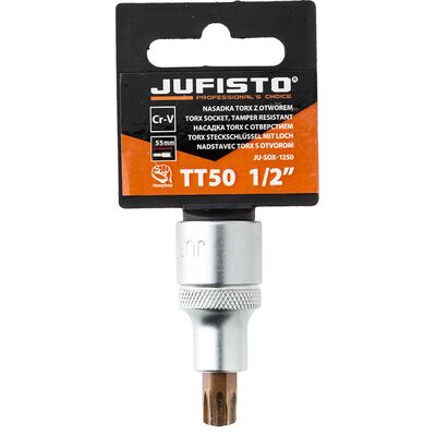 Nasadka Torx wewnętrzny z otworem TT50 x 55 mm 1/2'' Jufisto