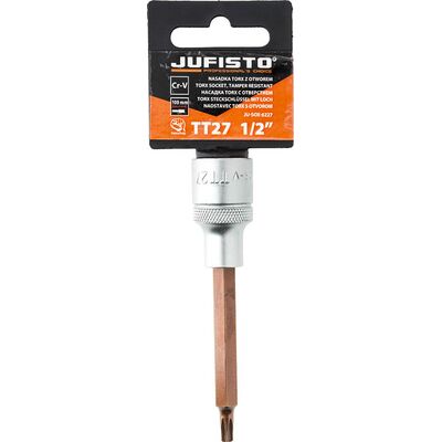 Nasadka Torx wewnętrzny z otworem TT27 x 100 mm 1/2'' Jufisto