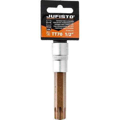 Nasadka Torx wewnętrzny z otworem TT70 x 100 mm 1/2'' Jufisto