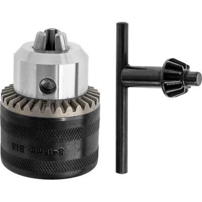 Uchwyt wiertarski zębaty z kluczykiem 3-16mm mocowanie gwint 1/2''-20UNF Drel