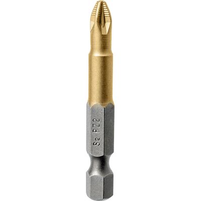 Końcówka krzyżowa tytanowana PZ2 x 50 mm zestaw 10 szt. Jufisto